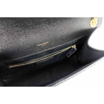 Saint Laurent Sac Satch L Black Leather