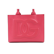 Dolce & Gabbana Pink Leather Tote Bag