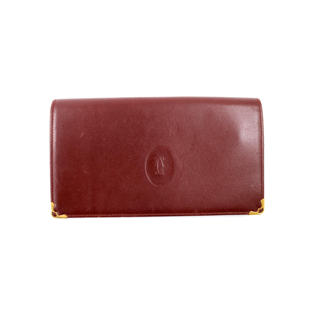 Cartier Portefeuille Cuir Bordeaux