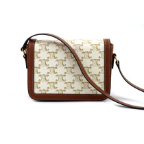 Celine Triomphe Tela Beige Chiaro