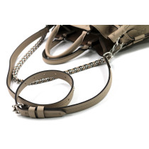 Louis Vuitton Tote Bella Leather Grey Galet