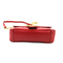 Gucci Marmont Flap Matelassé Leder Rot