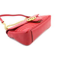 Gucci Marmont Flap Pelle Matelassè Rossa
