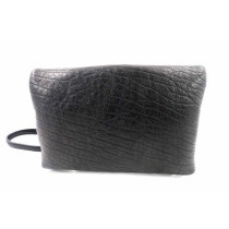 Saint Laurent Envelope Mini Schwarzes Leder