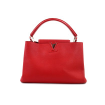 Louis Vuitton Capucines Red Leather