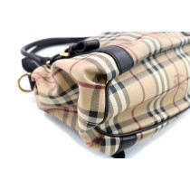 Burberry Beige Leder Umhängetasche