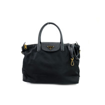 Prada Shopper Tela Vela Nera