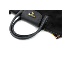 Prada Shopper Tela Vela Nera
