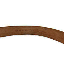 Dolce & Gabbana Cintura Pelle Bronzo