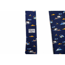 Hermes Cravatta Seta Blu