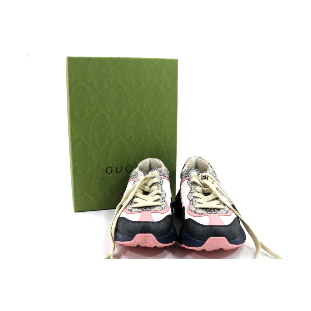 Gucci Sneakers GG Beige e Pelle
