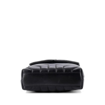 Kopie von Saint Laurent Lou Lou Small Schwarzes Leder