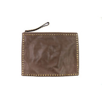 Valentino Rockstud Pochette Maxi Pelle Tortora