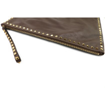 Valentino Rockstud Pochette Maxi Pelle Tortora