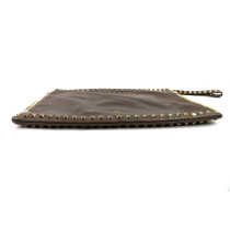 Valentino Rockstud Pochette Maxi Pelle Tortora