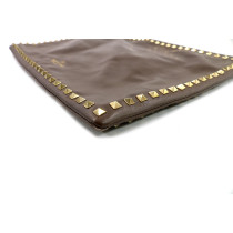Valentino Rockstud Pochette Maxi Pelle Tortora