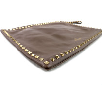 Valentino Rockstud Pochette Maxi Pelle Tortora