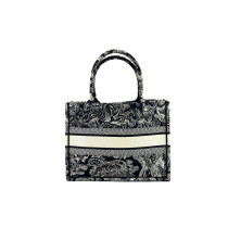 Dior Book Tote 블루 천