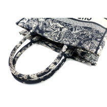 Dior Book Tote Gewebe Blau