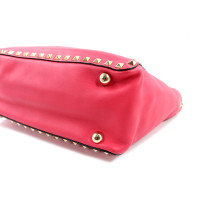 Valentino Rockstud Pink Leather Shopping Bag