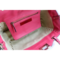 Valentino Rockstud Pink Leather Shopping Bag