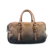Prada Bauletto Pelle Sfumata Marrone e Grigia