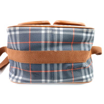 Burberry Tracolla Pelle Grigia e Marrone