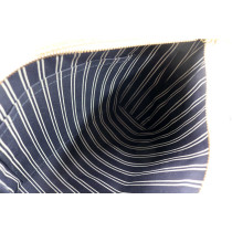 Louis Vuitton White Antigua Tessuto Beige e Blu