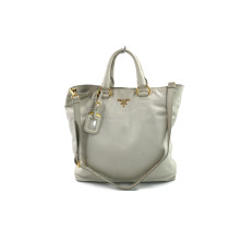 Prada Shopping Pelle Bianca