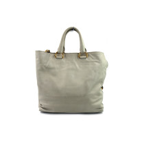 Prada Shopping Pelle Bianca