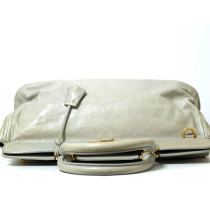 Prada Madras Pelle Grigio Ghiaccio