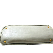 Prada Madras Pelle Grigio Ghiaccio