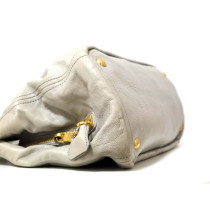 Prada Madras Pelle Grigio Ghiaccio