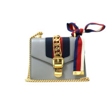 Gucci Silvye Mini Pelle Grigia