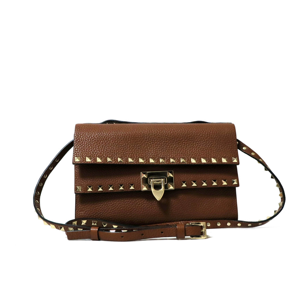 Valentino Rockstud Pelle Marrone