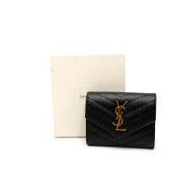 Saint Laurent Portafoglio Cassandre Pelle Nera