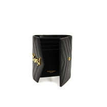 Saint Laurent Portafoglio Cassandre Pelle Nera