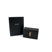 Saint Laurent Portafoglio Compact Pelle Nera