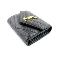Saint Laurent Portafoglio Cassandre Pelle Nera