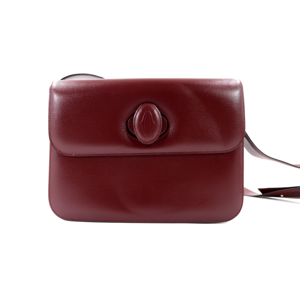 Cartier Tracolla Must De Cartier Pelle Bordeaux
