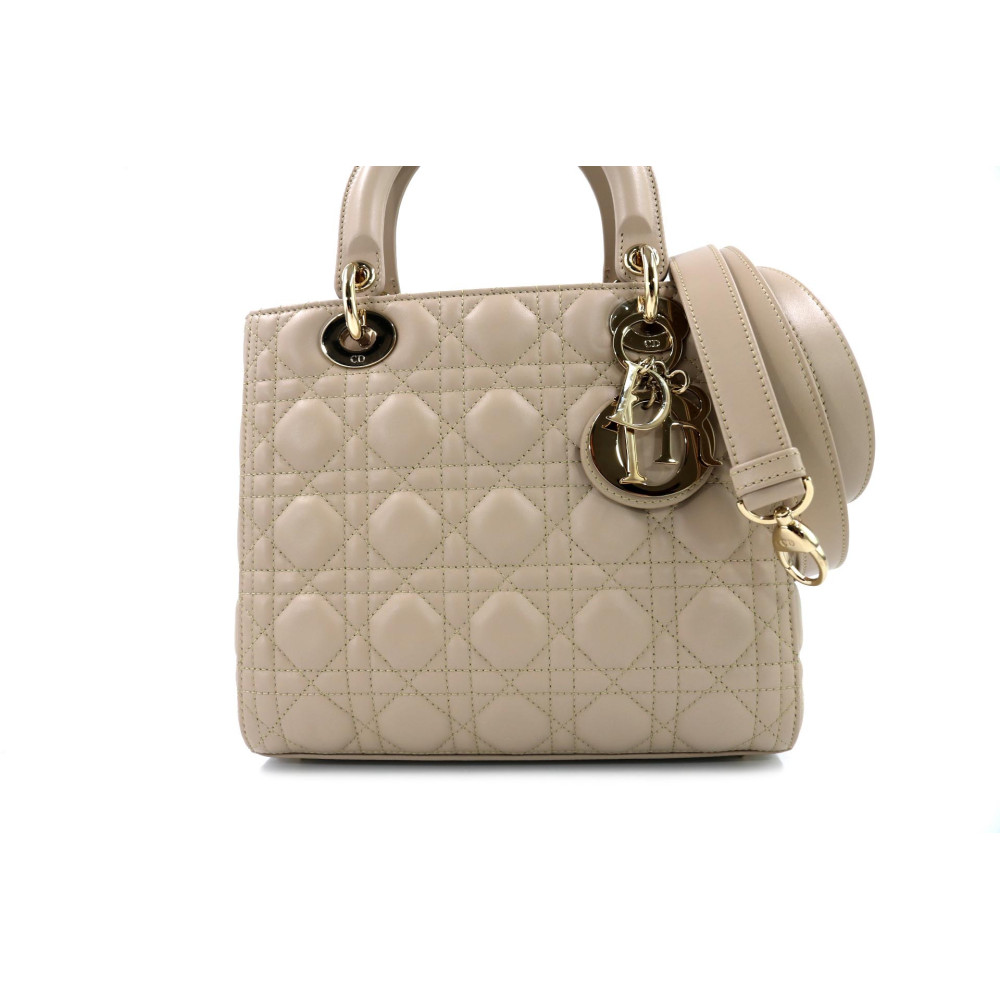 Dior Lady D Medium Pelle Beige