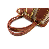 Celine Shopping Tela Triomphe Beige