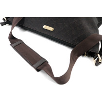 Gucci Tracolla Tessuto Marrone