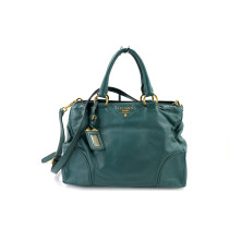 Prada Shopping Pelle Blu