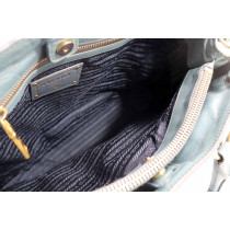 Prada Shopping Pelle Blu