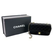 Chanel Tracollina Raso Nero