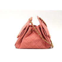 Chanel 25 Mini Suede Corallo