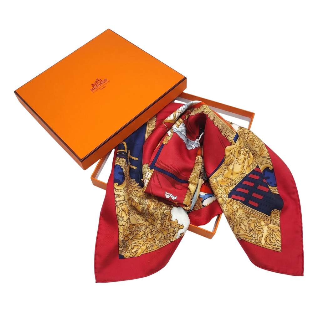 Hermes Foulard "Vue du Carrosse de la Garde Royale"