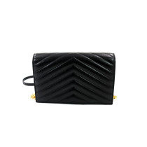 Saint Laurent Cassandra Pelle d'Agnello Nera