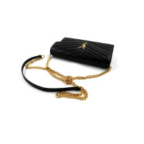 Saint Laurent Cassandra Pelle d'Agnello Nera